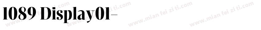1089 Display01字体转换